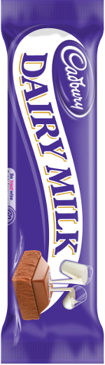 Bar of Cadbury Dairy Milk chocolate