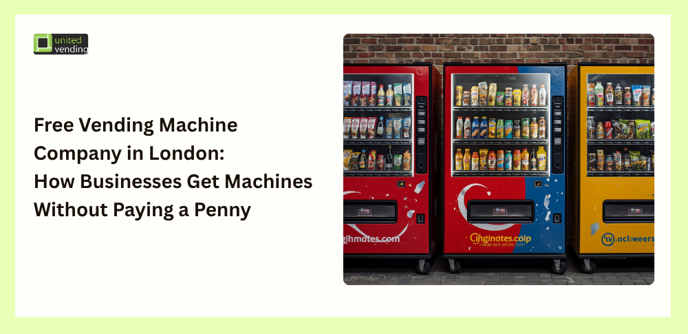 Free vending machine company London providing managed vending solutions for businesses