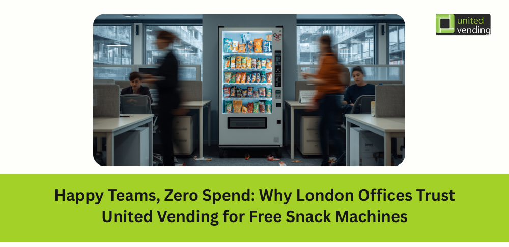 Free office snack machines London providing convenient workplace refreshments