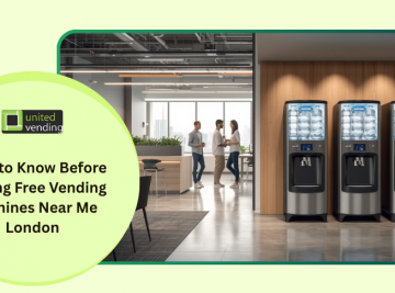 Free vending machines near me London in a modern workplace